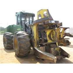 JOHN DEERE 643J FELLER BUNCHER, S/N 608678 (07 YR) SAW HEAD, ECAB W/AIR, 28L-26 TIRES, METER READING