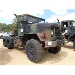 HARSCO M931A2 6X6 MILITARY TRUCK TRACTOR, S/N 1007AA088, CUMMINS ENG, A/T, 14.00R20 TIRES, ODOMETER 