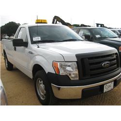 2011 FORD F150 XL PICKUP, S/N 1FTMF1CM2BKD17080, V6, GAS, A/T, TOOLBOX, ODOMETER READING 77,660 MILE