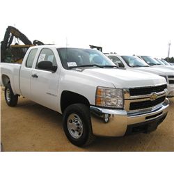 2008 CHEVROLET 2500HD EXTENDED CAB PICKUP, S/N 1GCHC29K78E159431, V8 GAS ENG, A/T, ODOMETER READING 