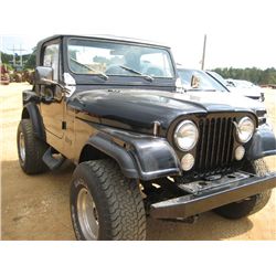 1984 JEEP SW 4X4, S/N 1JCCF87E8ET136814, GAS ENG, 5 SPD TRANS, (REBUILT TITLE)