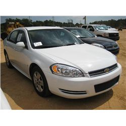 2010 CHEVROLET IMPALA 4 DOOR SEDAN, S/N 2G1WA5EK7A1263096, GAS ENG, A/T, ODOMETER READING 59,161 MI
