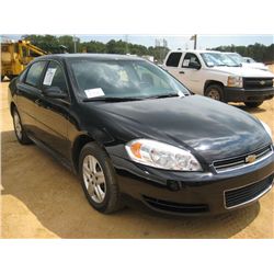 2010 CHEVROLET IMPALA 4 DOOR SEDAN, S/N 2G1WA5EK5A1259404, GAS ENG, A/T, ODOMETER READING 75,909 MI