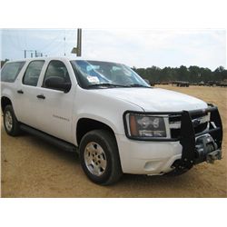 2008 CHEVROLET SUBURBAN 4X4, S/N 1GNFK16318R257890, GAS, A/T,
