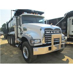 2014 MACK GU713 TRI-AXLE DUMP, S/N 1MZAX07C7EM019088, 425HP MACK MP8 ENG, 10 SPD TRANS, 44K REARS, 2