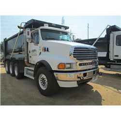 2008 STERLING TRI-AXLE DUMP, S/N 2FZHAZCK98AY60452, DETROIT DIESEL S60 ENG, 8LL TRANS, 46K REARS, 18