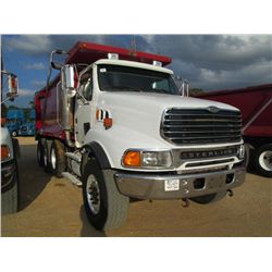 2006 STERLING 9500 TRI-AXLE DUMP, S/N 2FZHAZAY36AW31629, C15 CAT DIESEL ENG, 8LL TRANS, 46K REARS, 2