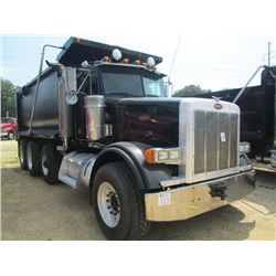2004 PETERBILT 378 TRI-AXLE DUMP, S/N 1NPFXBTX64D822660, 525 HP CAT DIESEL ENG, 8LL TRANS, 46K REARS