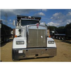 2005 KENWORTH W900 TRI-AXLE DUMP, S/N 5J126573, C15 475HP CAT DIESEL ENG, 8LL SPD TRANS, 46K REARS, 