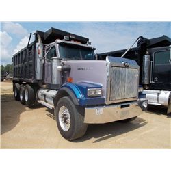 2000 WESTERN STAR TRI-AXLE DUMP, S/N 2WLPCCCJ9YK962932, 475 HP 3406 CAT ENG, 8LL TRANS, 46K REARS, 1
