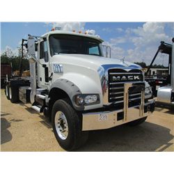 2014 MACK GU713 T/A ROLLOFF, S/N 1M2AX04C8EM019072, 405 HP MACK MP7 ENG,M ALLISON A/T, 44K REARS, 18