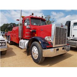 1983 PETERBILT 359 T/A WRECKER, S/N 1XP9D29X7DN161251, CUMMINS DIESEL, 9 SPD TRANS, 38K REARS, 12K F