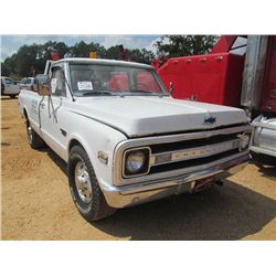 1969 CHEVROLET GST/20 WRECKER, S/N CE249A829250, V8, GAS, A/T, WRECKER HOIST W/ WINCH, TOOL BOX, ODO