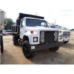 1980 INTERNATIONAL 1724 S /A DUMP, S/N AA172KHB17252, V8 GAS INTL ENG, 5 SPD TRANS, 9' DUMP BODY, 6 
