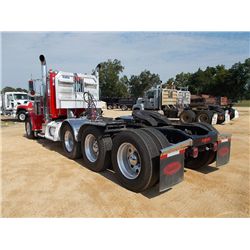 2013 PETERBILT 389K TRI-AXLE TRUCK TRACTOR, S/N