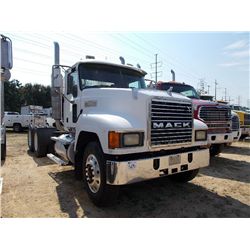 2004 MACK CH613 T/A TRUCK TRACTOR, S/N 1M1AA18Y14N155604, AC-427 MACK ENG, 10 SPD TRANS, 38K REARS, 