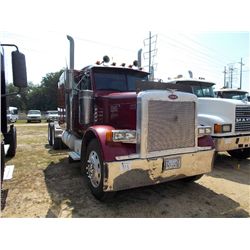 2002 PETERBILT 379 T/A TRUCK TRACTOR, S/N 1XP5DB9X12N580725, C15 CAT DIESEL ENG, 13 SPD TRANS, 40K R