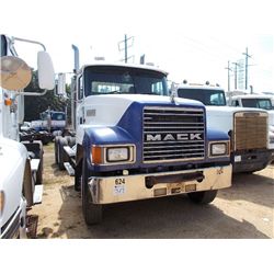 1999 MACK CH613 T/A TRUCK TRACTOR, S/N 1M2AA18Y7XW112279, E7 460 HP MACK ENG, 10 SPD TRANS, 44K REAR