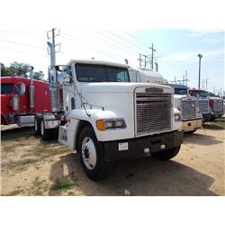 1996 FREIGHTLINER T/A TRUCK TRACTOR, S/N 1FUPDCXB1TH744362, DETROIT 350 HP ENG, 9 SPD TRANS, ENGINE 