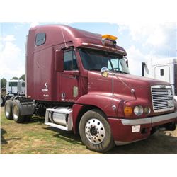 2000 FREIGHTLINER FL120 T/A TRUCK TRACTOR, S/N 1FUYSSEB7YLA68479, DETROIT S60 DIESEL ENG, A /T, 40K 