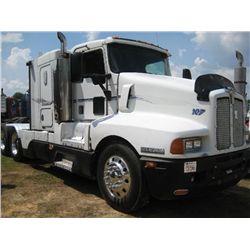 1995 KENWORTH T600 T/A TRUCK TRACTOR, S/N 1XKADR9X3SR651624, 470HP DETROIT DIESEL ENG, 10 SPD TRANS,