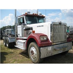 1985 WESTERN STAR 4964-2 T/A TRUCK TRACTOR, S/N 2WKPDCCG6FK911200, CAT DIESEL ENG, 8LL TRANS, 38K RE