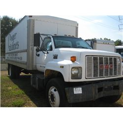 1992 GMC TOPKICK S/A VAN TRUCK, S/N 1GDJ7H1P3NJ516330, GAS ENG, A /T, 24' VAN BODY, 11R22.5 TIRES, O