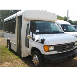 2004 FORD E350 PASSENGER BUS, S/N 1FDWE35P74HB23591, FORD DIESEL ENG, A/T, 12 PASSENGER, ODOMETER RE
