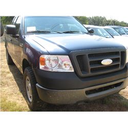 2006 FORD F150 4X4 PICKUP, S/N 1FTRX14W76NB26858, GAS ENG, A/T, EXTENDED CAB, ODOMETER READING 199,6