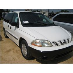2002 FORD WINDSTAR VAN,M S/N 2FTZA54472BB20006, V6 GAS, A/T, ODOMETER READING 169,336 MI