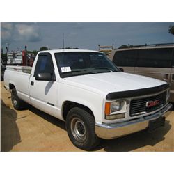 1997 GMC 1500 PICKUP, S/N 1GTEC14W9VZ512411, GAS ENG, A/T, TOOL BOX, LONG BED, ODOMETER READING 219,