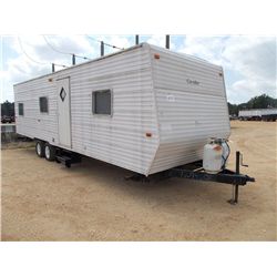 2006 GULF STREAM CAVALIER 8'X32' CAMPER TRAILER, S/N 1NL1GTR2761050056, SLEEPS 8, QUEEN BED, BUNK BE
