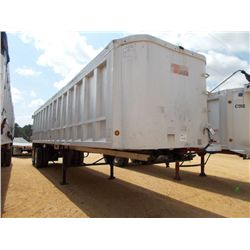 1994 TRAVIST-102 ALUMINUM T/A DUMP TRAILER, S/N 1T91A3623R1247283, 36', SPRING SUSP, 11R24.5 TIRES, 