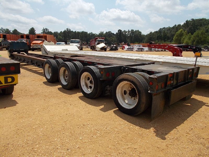 1990 BOAZ 6016 DLAT1 QUAD AXLE LOWBOY TRAILER, S/N 1424M5242LAB60042