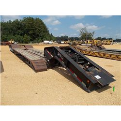 2000 WALLACE 24' TRI-AXLE DETACHABLE TRAILER, S/N 1W9LJ4939YV329182, GAS POWER UNIT, COVERED REAR DE