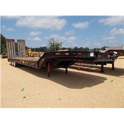1983 LIDDELL LOWBOY TRI-AXLE TRAILER, S/N 1T9L47307D1037247, 9' X 30' DECK, 5' DOVETAIL, MOTOR GRADE
