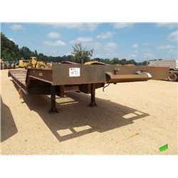1974 PHELAN 50 TON TRI-AXLE LOWBOY TRAILER, S/N 4724, 6' 8" TOP DECK, 22' 6" LOAD DECK, 9' 6" BACK D