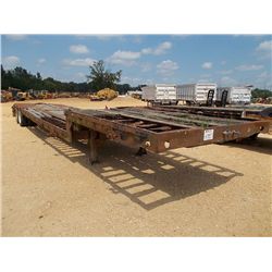 SHOP BUILT STEPDECK LOWBOY TRAILER, 30' DECK, COVERED WHEELS, 5' DOVETAIL, 255/70R22.5 TIRES