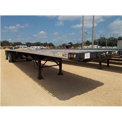 1995 45' FLAT BED T/A UTILITY TRAILER, S/N 1UYS2450SA645901, SPREAD AXLE, AIR RIDE, 275/80R22.5 TIRE