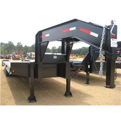 2009 ANDERSON 24' T/A GOOSENECK TRAILER, S/N 4YNGN29299C057012, 5' DOVETAIL, FOLD UP RAMPS, DUAL WHE