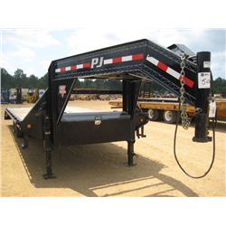 2009 PJ 8' X 20' GOOSENECK TRAILER, S/N 4P5F52523A1136182, 6' DOVETAIL, FOLD UP RAMPS, 235/80R16 TIR