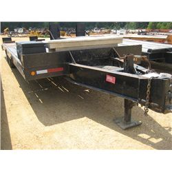 1998 EAGER BEAVER 8' X 22' T/A TAG TRAILER, S/N 112HGN338WL050138, 6' DOVETAIL, FOLD UP RAMP, DUAL W