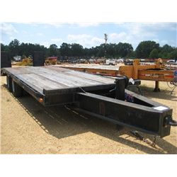 20 TON SHOP BUILT T/A TRAILER, 24' 6", DOVETAIL, RAMPS, AIR BRAKES, 10R17.5 TIRES (BILL OF SALE ONLY