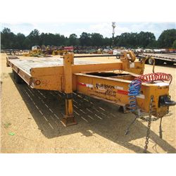 2008 ANDERSON 102" X 24' T/A TAG TRAILER, S/N 4YNB29288C054918, 5' DOVETAIL, FOLD UP RAMPS, DUAL WHE