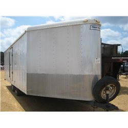 2003 HAUL MARK T/A 24' ENCLOSED TAG TRAILER, S/N 1GHGB25ZX3H103390, FRONT DOOR, REAR DOOR