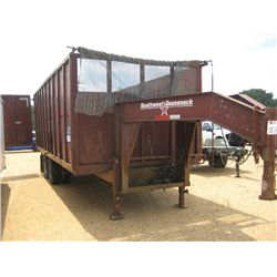 20' SOUTHWEST GOOSENECK T/A TRASH TRAILER, SN , LT235/85R16 TIRES