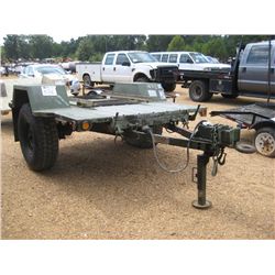 CHASSIS TRAILER 1 TON S/A, S/N 1240USMC584737, PINTLE HOOK