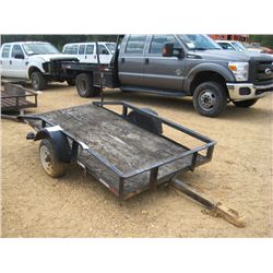4' X 8' S/A TAG TRAILER, S/N 4.80X12 TIRES, (BILL OF SALE ONLY)