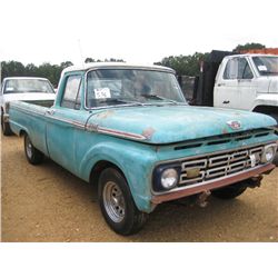 FORD CUSTOM CAB PICKUP TRUCK, S/N 10GH518510, V8, 3 SPD, LONG BED (DOES NOT RUN)
