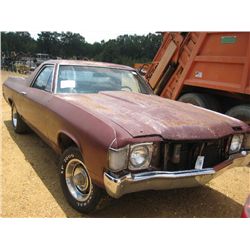 CHVEROLET EL CAMINO BODY, S/N 1D80J2B625224, (DOES NOT RUN)